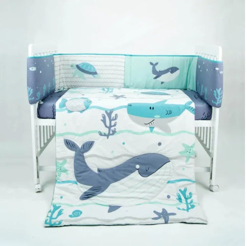 Jarrons Co] Happy Cot 5pcs Bedding Set For Baby Cot [Bedding Set A]