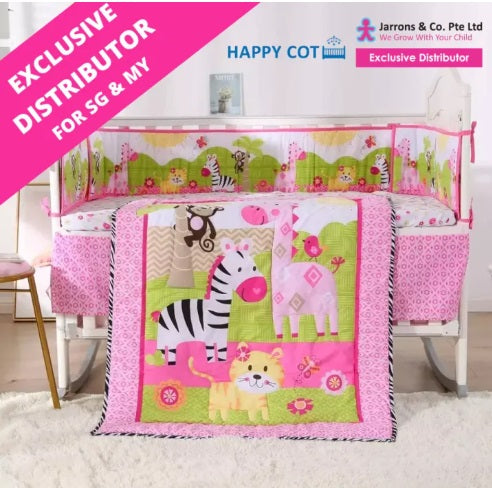 [Jarrons Happy Cot Bedding Set for Baby Cot P7 5pcs