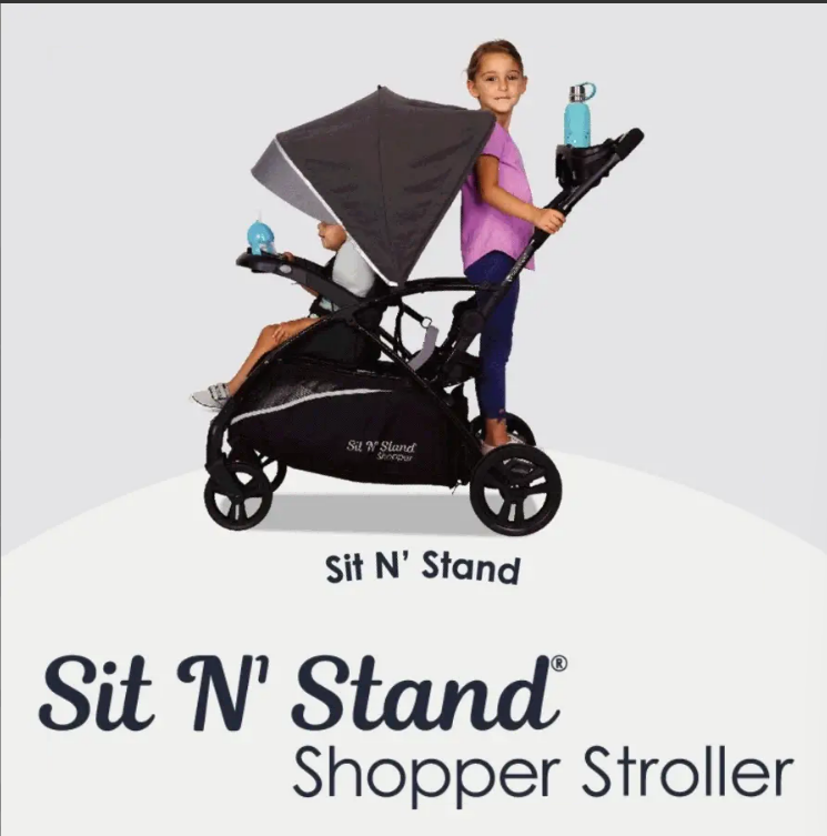 Sit and top stand umbrella stroller