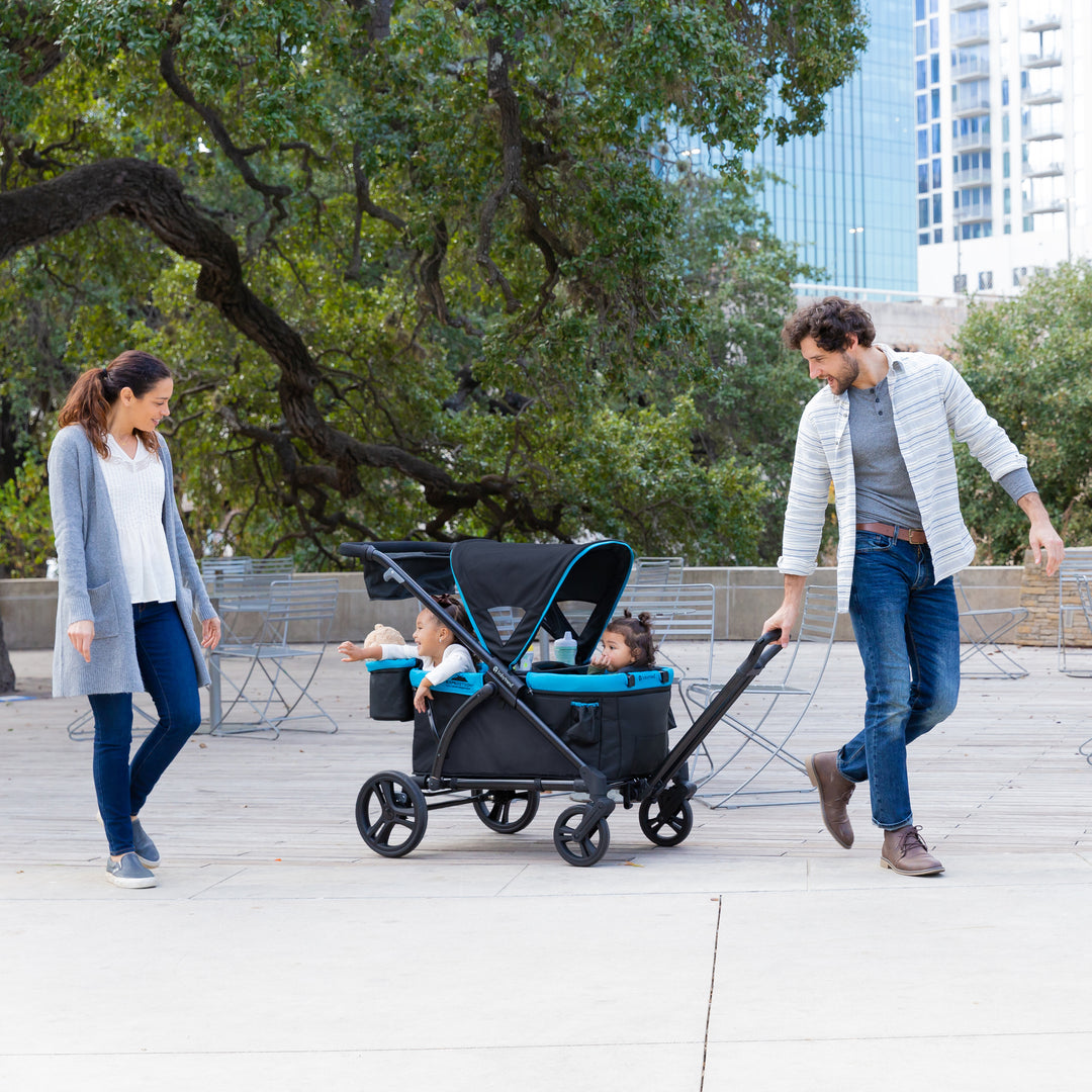 Great Outdoors with the 2 in 1 Stroller Wagon Plus | Support 2 children or 50 KG!
