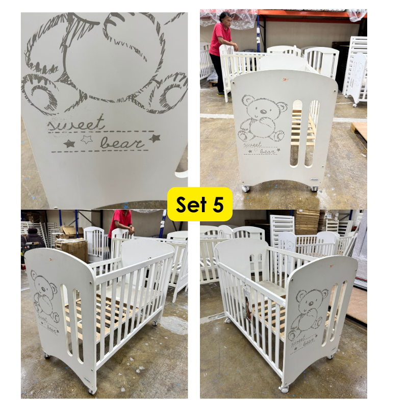 Micuna Sweet Bear Baby Cot with Relax System [Display & New Stock]
