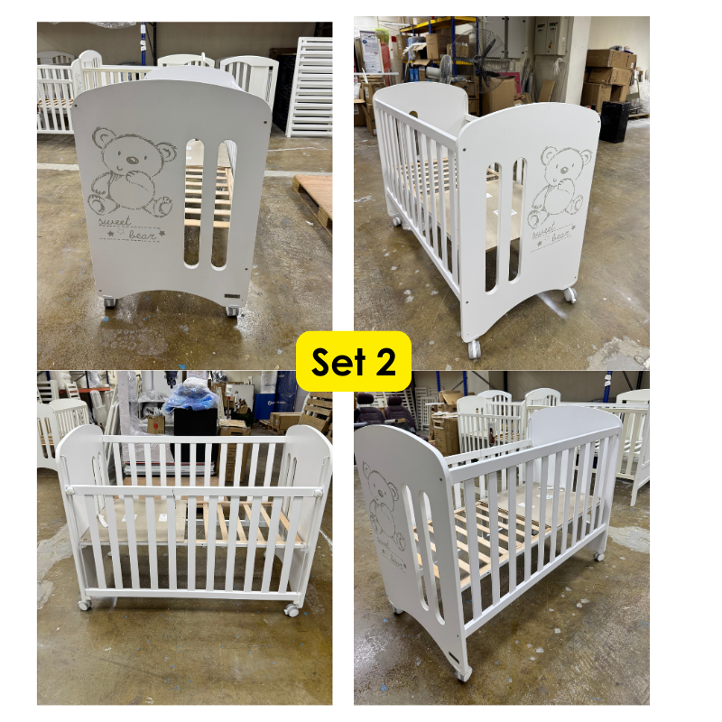 Micuna Sweet Bear Baby Cot with Relax System [Display & New Stock]
