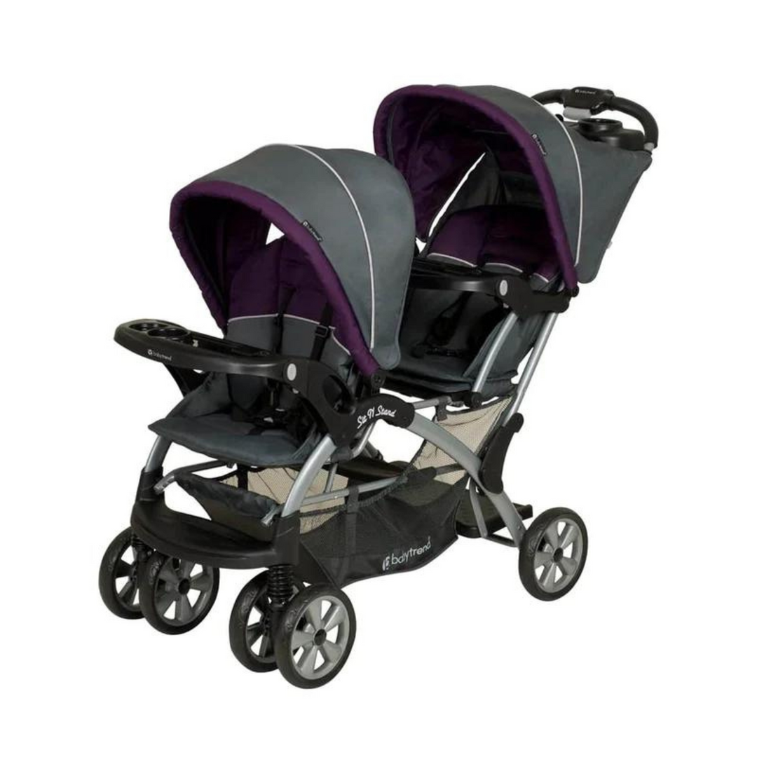 Sit and stand baby stroller on sale