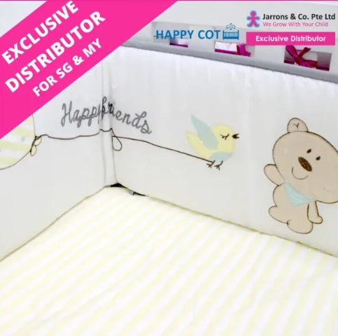 [Jarrons & Co.] Happy Cot Baby Cot Fitted Sheet Assorted (2pc) - Various Designs