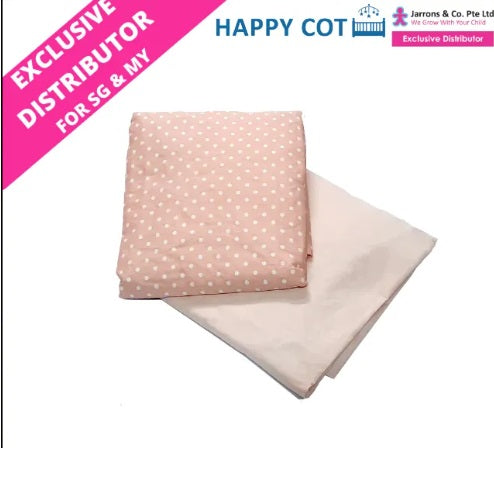 [Jarrons & Co.] Happy Cot Baby Cot Fitted Sheet Assorted (2pc) - Various Designs