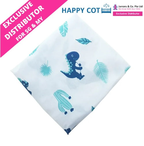 [Jarrons & Co.] Happy Cot Baby Cot Polyester/Cotton Fitted Sheet (1pc) - Various Designs