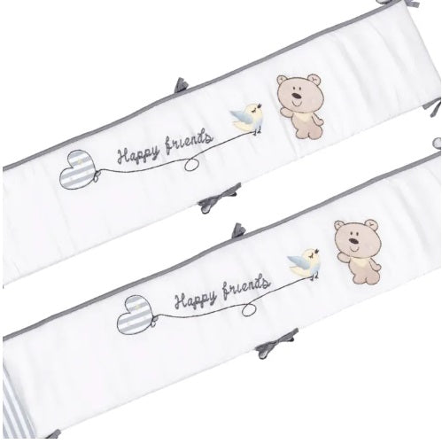 [Jarrons & Co] Happy Cot 100% Cotton Full Baby Bumper set