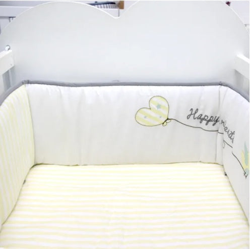 [Jarrons & Co] Happy Cot 100% Cotton Full Baby Bumper set