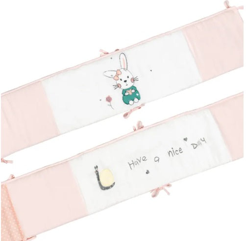 [Jarrons & Co] Happy Cot 100% Cotton Full Baby Bumper set