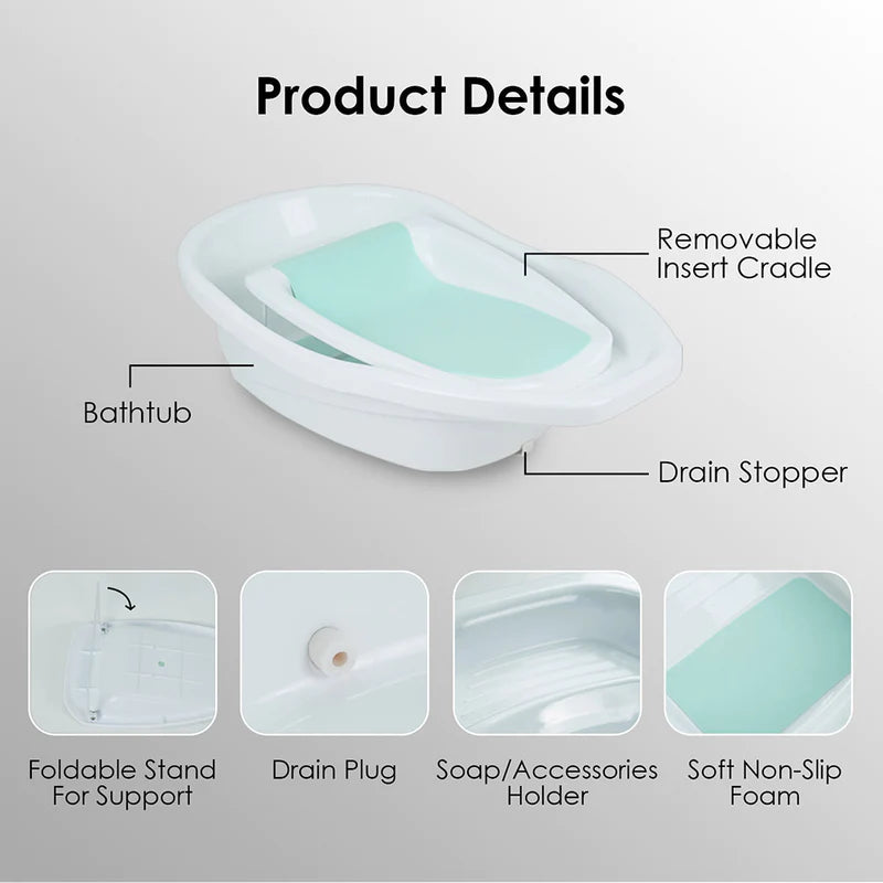 Housbay Multi-Functional Baby Bathtub - White