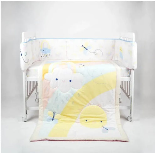 [Jarrons & Co] Happy Cot 5pcs Bedding Set For Baby Cot [Bedding Set A]