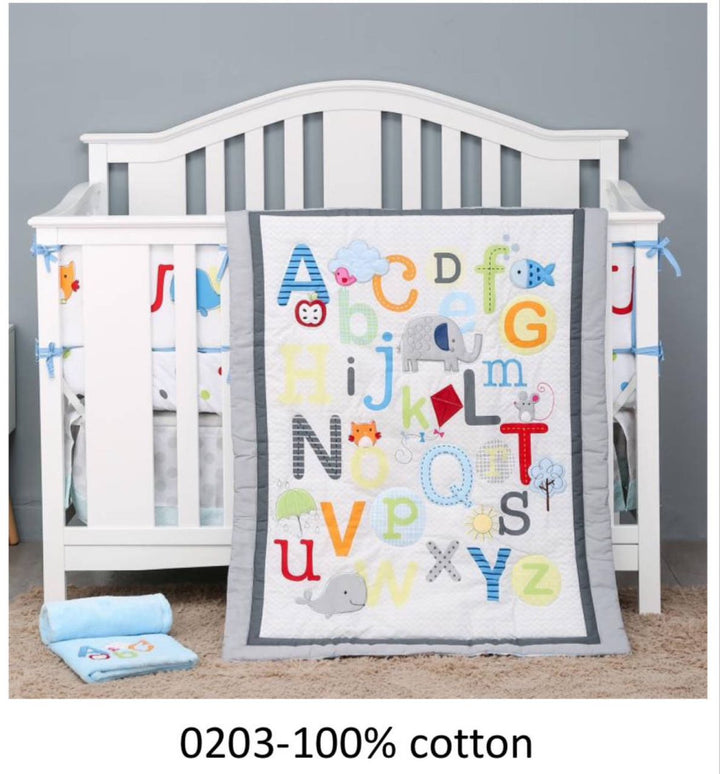 [Jarrons & Co.] Happy Cot Bedding Set for Baby Cot (4pcs)