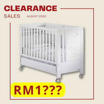 [Display Set] Micuna Cielo Luxe Blanco Baby Cot with Relax System [Cot Only]