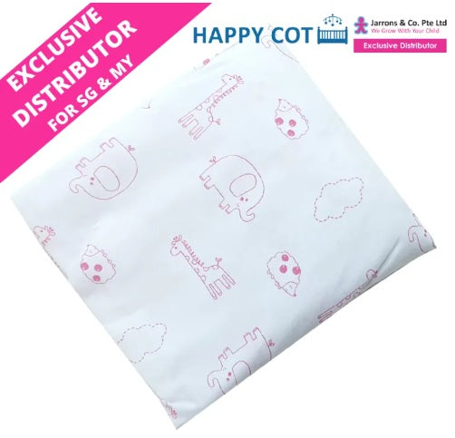 [Jarrons & Co.] Happy Cot Baby Cot Polyester/Cotton Fitted Sheet (1pc) - Various Designs