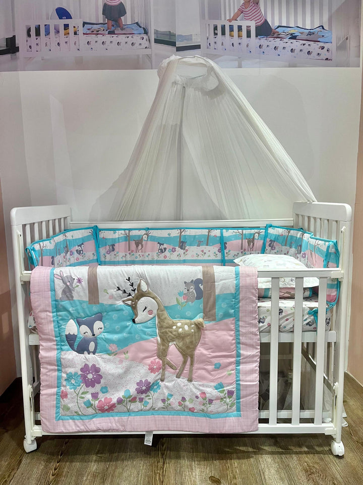 [Jarrons & Co.] Happy Cot Bedding Set for Baby Cot (4pcs)