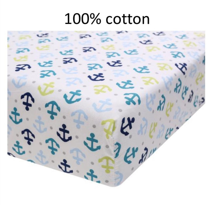 [Jarrons & Co.] Happy Cot Baby Cot Polyester/Cotton Fitted Sheet (1pc) - Various Designs