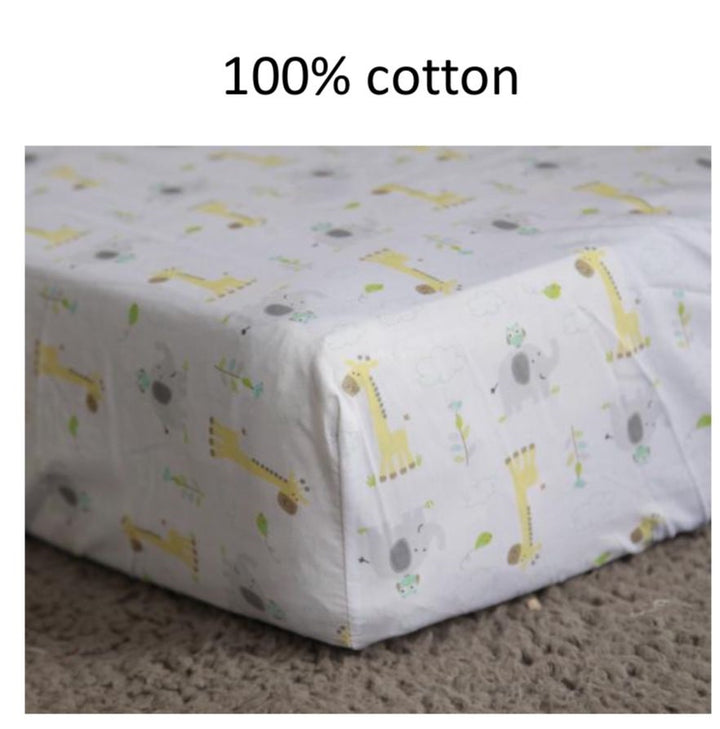 [Jarrons & Co.] Happy Cot Baby Cot Polyester/Cotton Fitted Sheet (1pc) - Various Designs