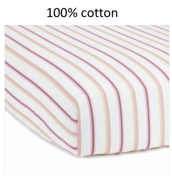 [Jarrons & Co.] Happy Cot Baby Cot Polyester/Cotton Fitted Sheet (1pc) - Various Designs