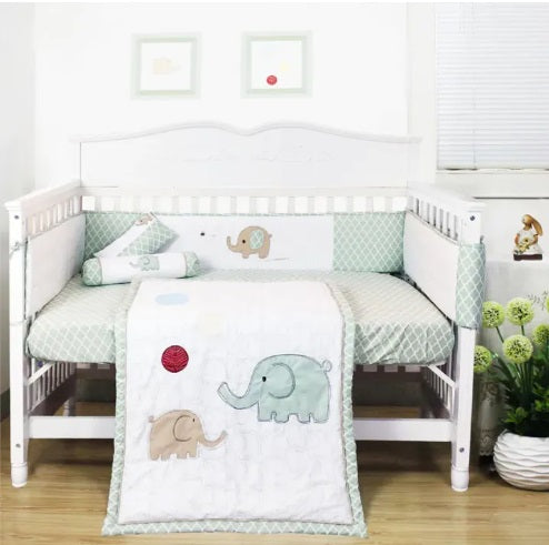 [Jarrons & Co] Happy Cot 100% Cotton Bedding Set For Baby Cot [Bedding Set C]