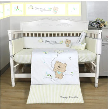 [Jarrons & Co] Happy Cot 100% Cotton Bedding Set For Baby Cot [Bedding Set C]
