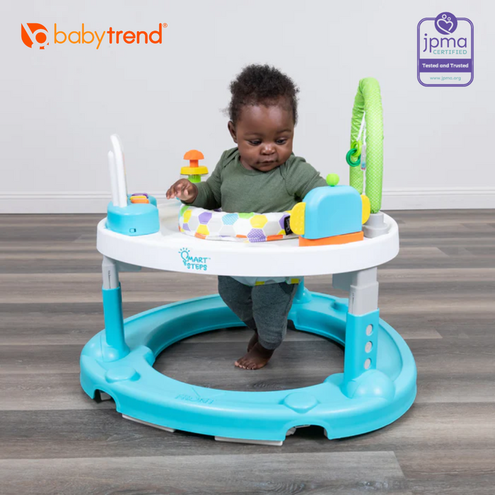 Baby Trend Smart Steps by Baby Trend Bounce N’ Dance 4-in-1 Activity Center Walker - Hexagon Dots