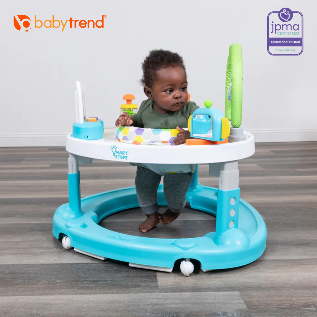 Baby Trend Smart Steps by Baby Trend Bounce N’ Dance 4-in-1 Activity Center Walker - Hexagon Dots