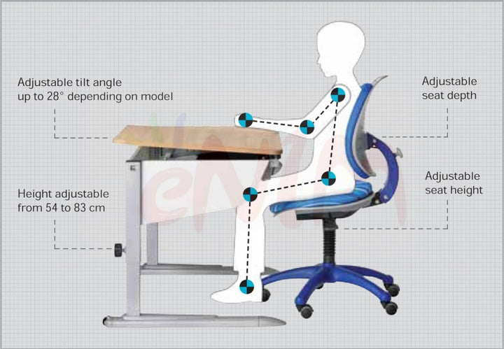 Kettler Berri Chair [Blue/Blue Stripes]