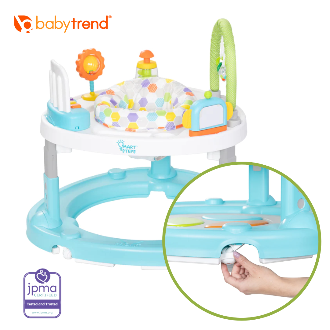 Baby Trend Smart Steps by Baby Trend Bounce N’ Dance 4-in-1 Activity Center Walker - Hexagon Dots