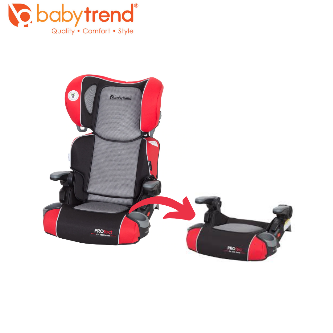 Baby Trend PROtect Car Seat Series Yumi 2 in 1 Folding Booster Seat Riley Display