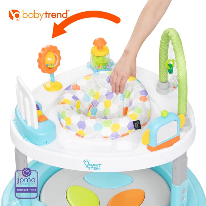 Baby Trend Smart Steps by Baby Trend Bounce N’ Dance 4-in-1 Activity Center Walker - Hexagon Dots