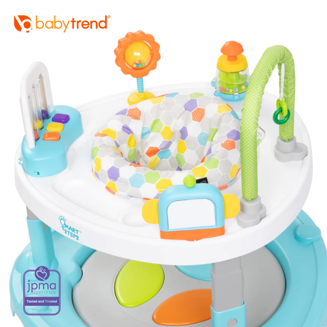 Baby Trend Smart Steps by Baby Trend Bounce N’ Dance 4-in-1 Activity Center Walker - Hexagon Dots