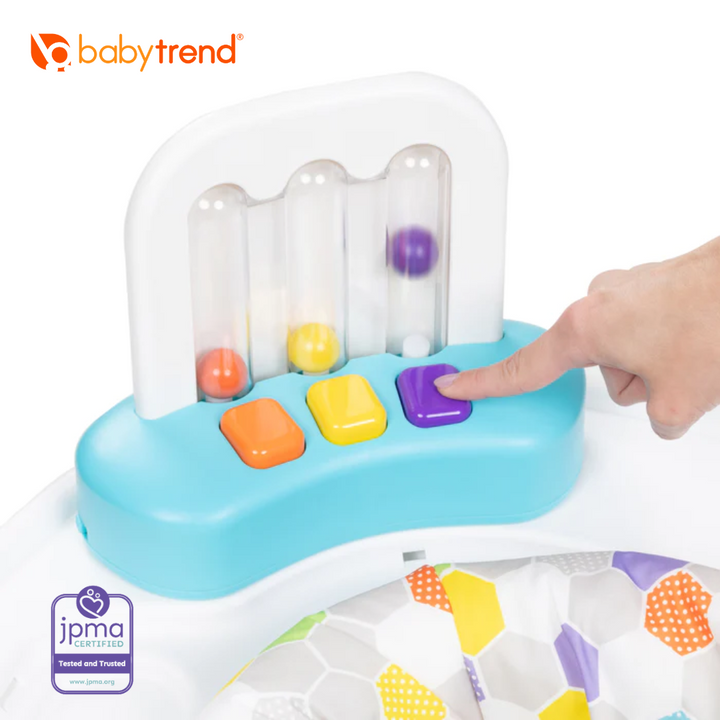 Baby Trend Smart Steps by Baby Trend Bounce N’ Dance 4-in-1 Activity Center Walker - Hexagon Dots