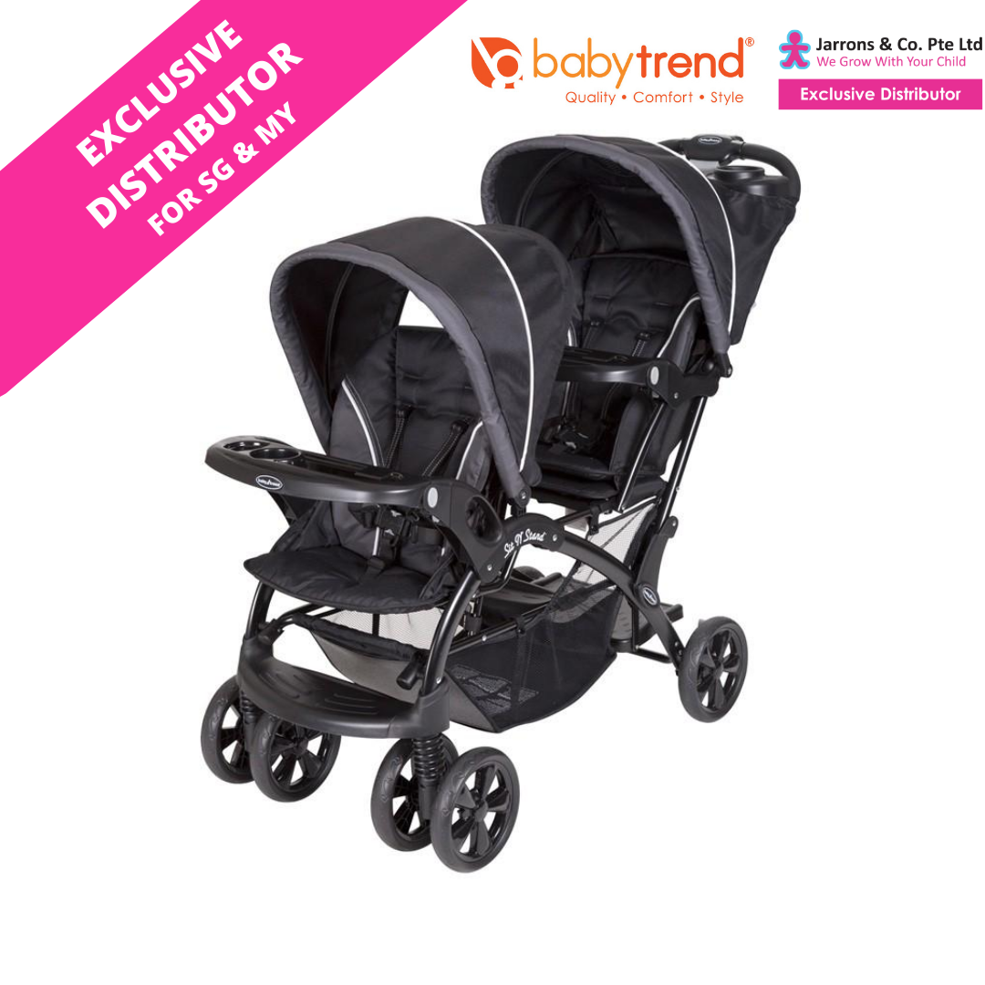 baby trend sit and stand double stroller onyx