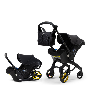 Doona+ Infant Car Seat & Stroller - Midnight Edition + ISOFIX Base