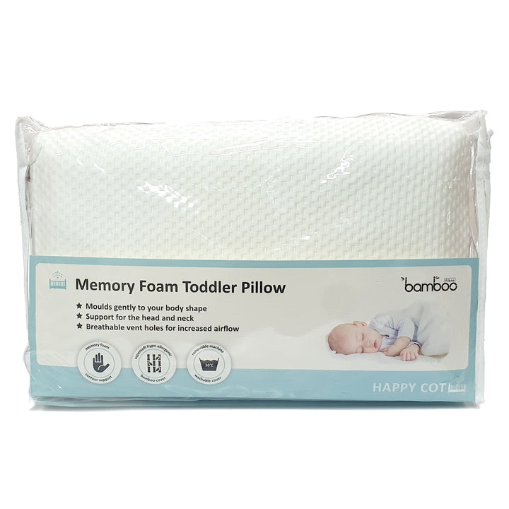 Happy Cot Bamboo Fibre Memory Foam Toddler Pillow