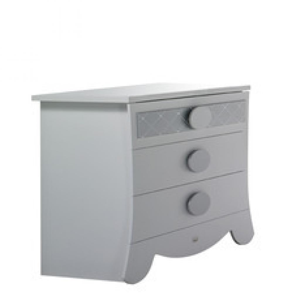 Micuna Alexa Chest Of Drawer (White/ Silver)